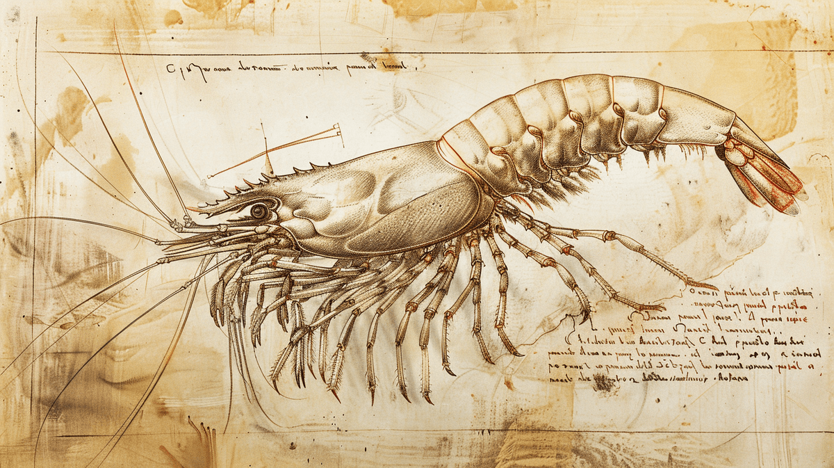 An image of a The Enigmatic Journey of Aquarium Shrimp